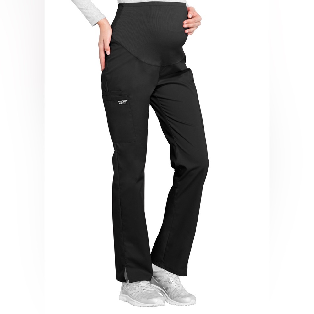 XS petite black Cherokee maternity scrub pants worn twice